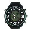 Lastest popular black silicone multifunctional watch