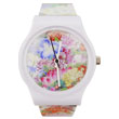 Hundreds of flowers bloom plastic cheap watch