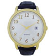 Simple round golden Arabic indexes promotional watch